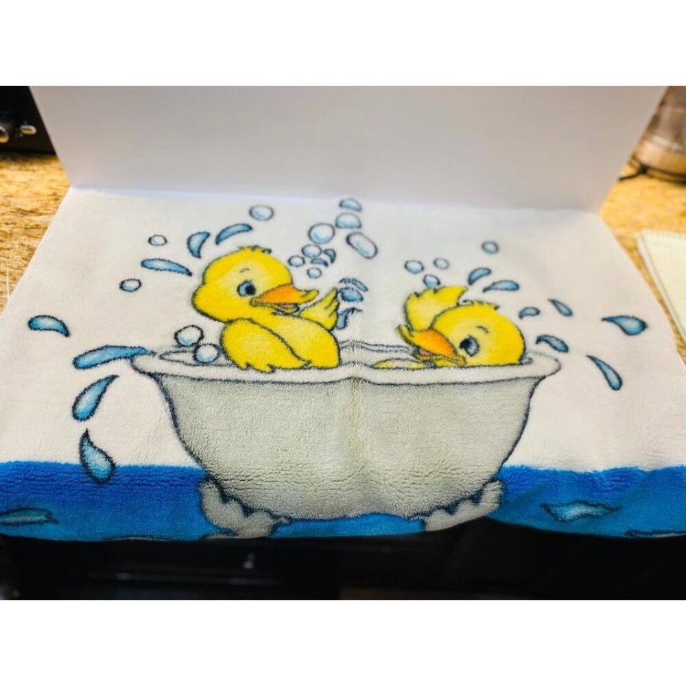 Ducks in a Tub Vintage Bath Mat
